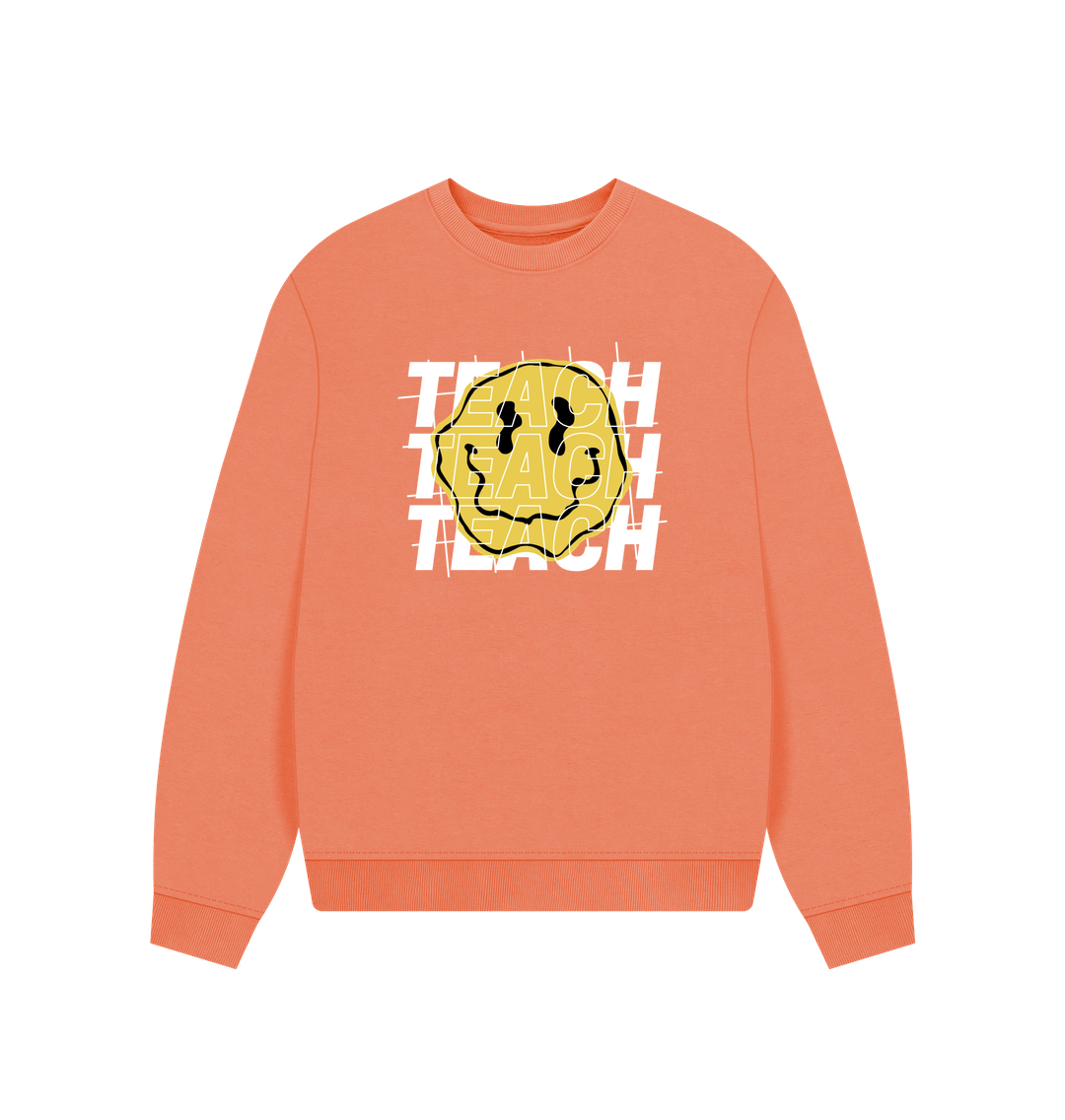 Apricot Teach Sensory Women's Oversized Sweater