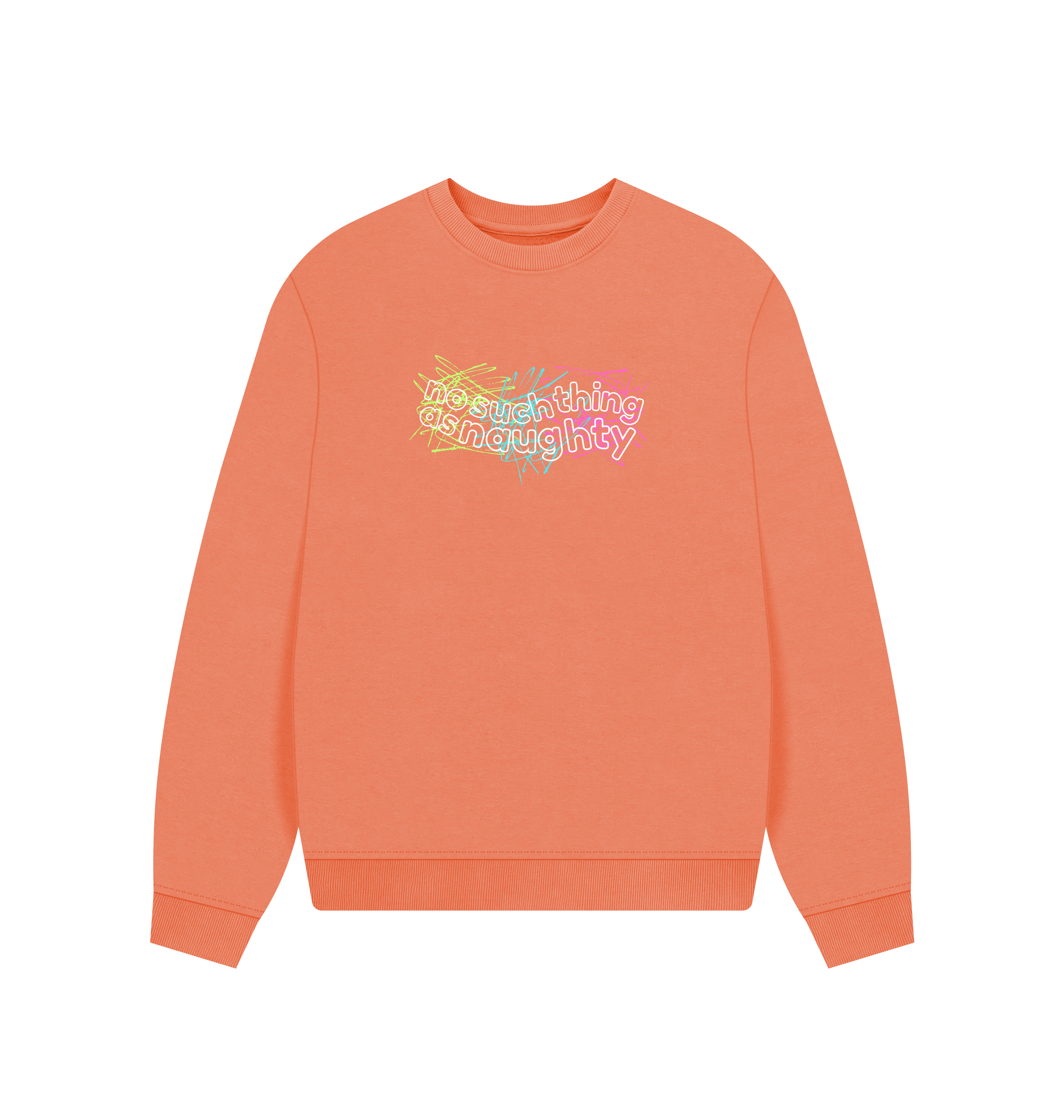 Apricot Printed Sweater Front