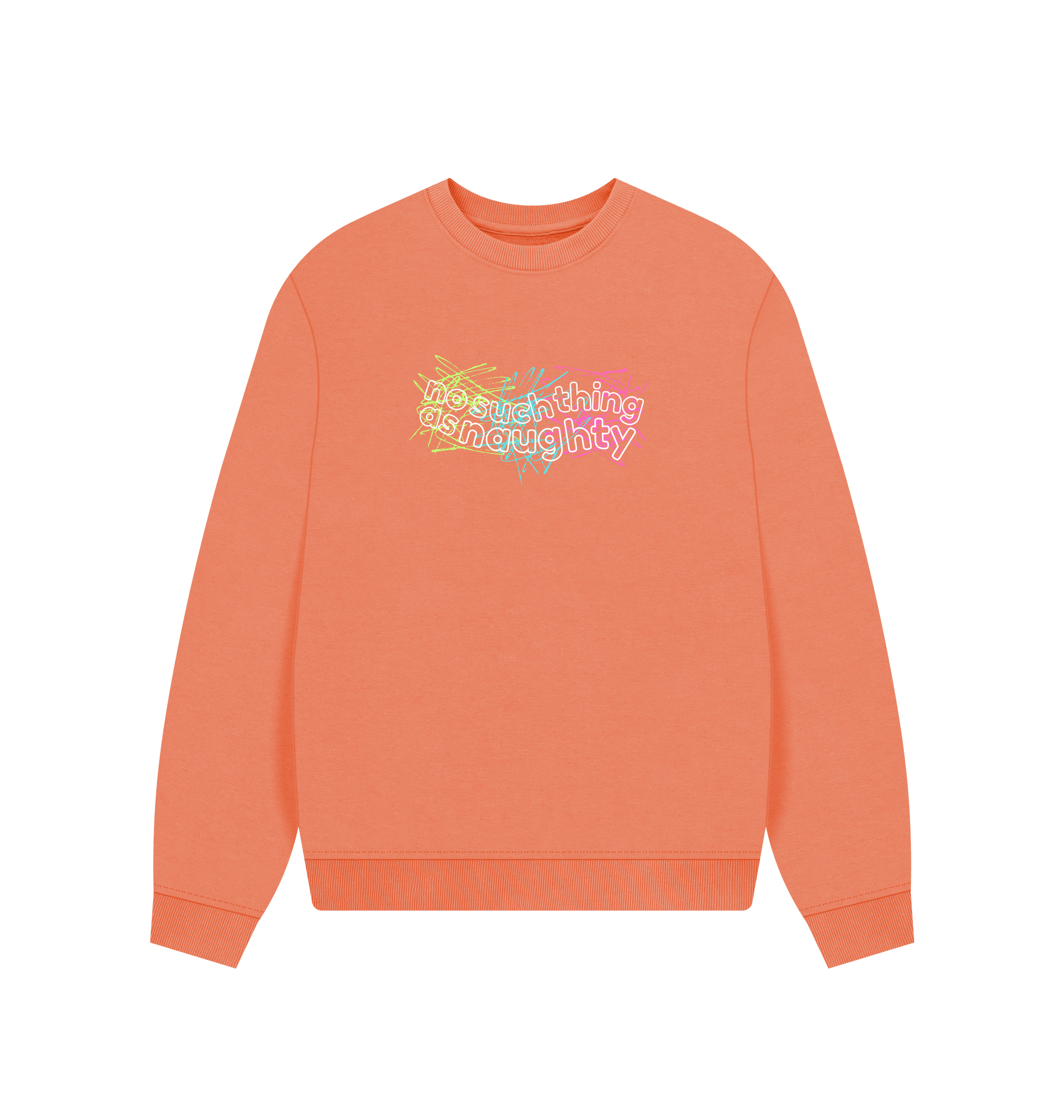 Apricot Printed Sweater Front