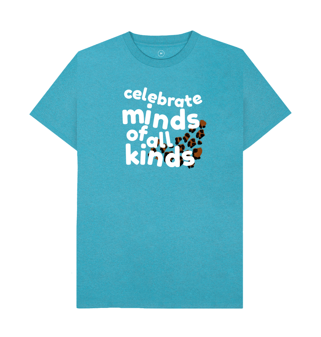 Ocean Blue Celebrate Minds of all Kinds Men's Tee