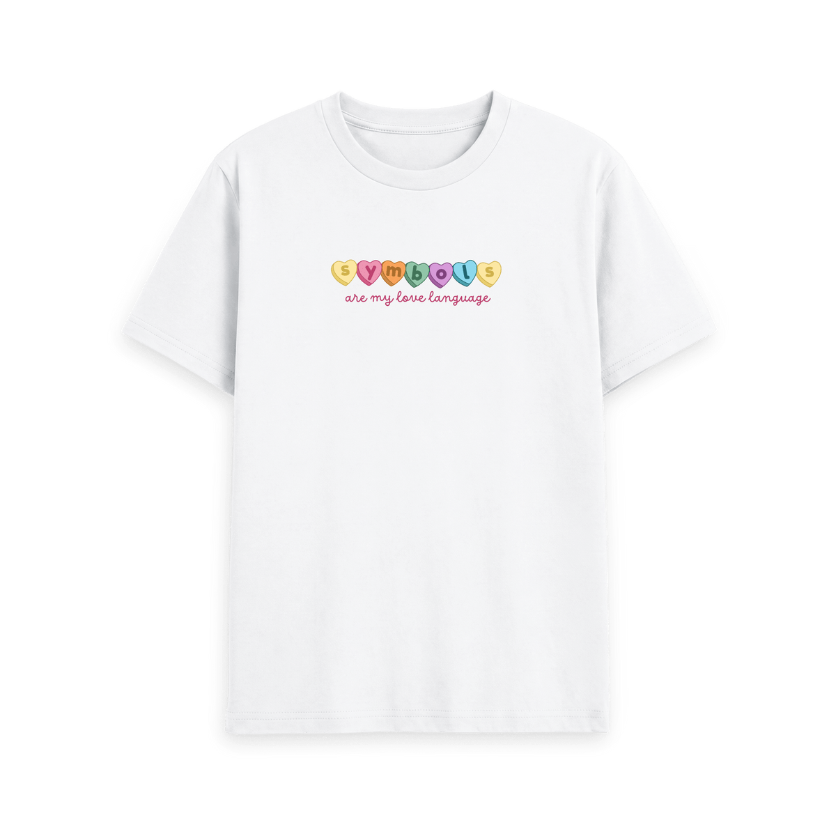 White Printed T-shirt Front