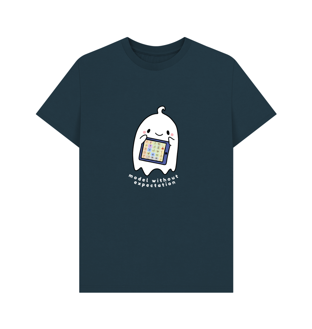 Denim Blue Printed T-shirt Front