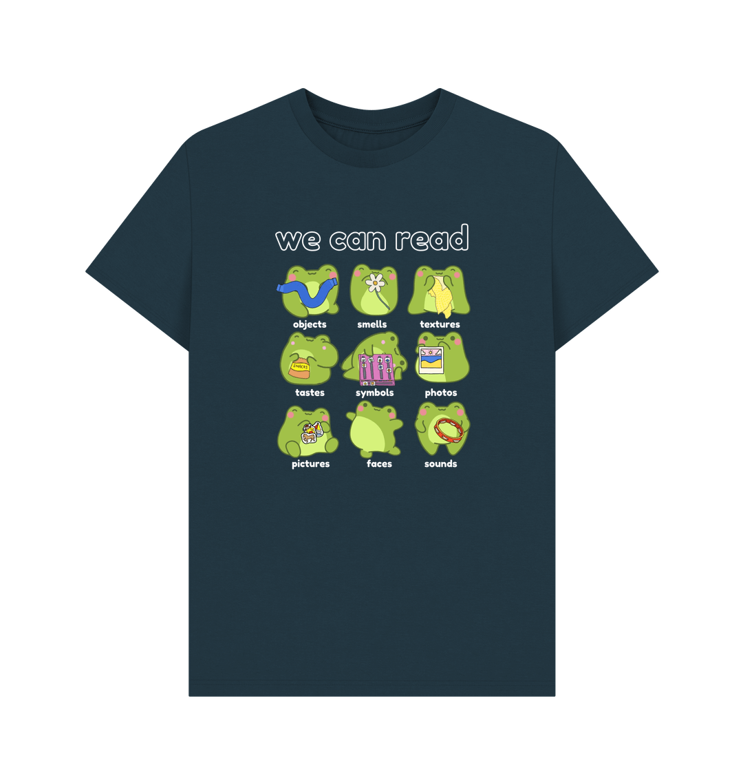 Denim Blue Printed T-shirt Front