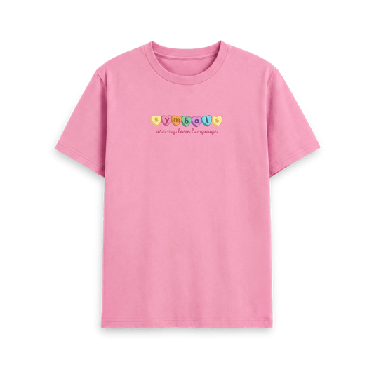 Rose Pink Printed T-shirt Front