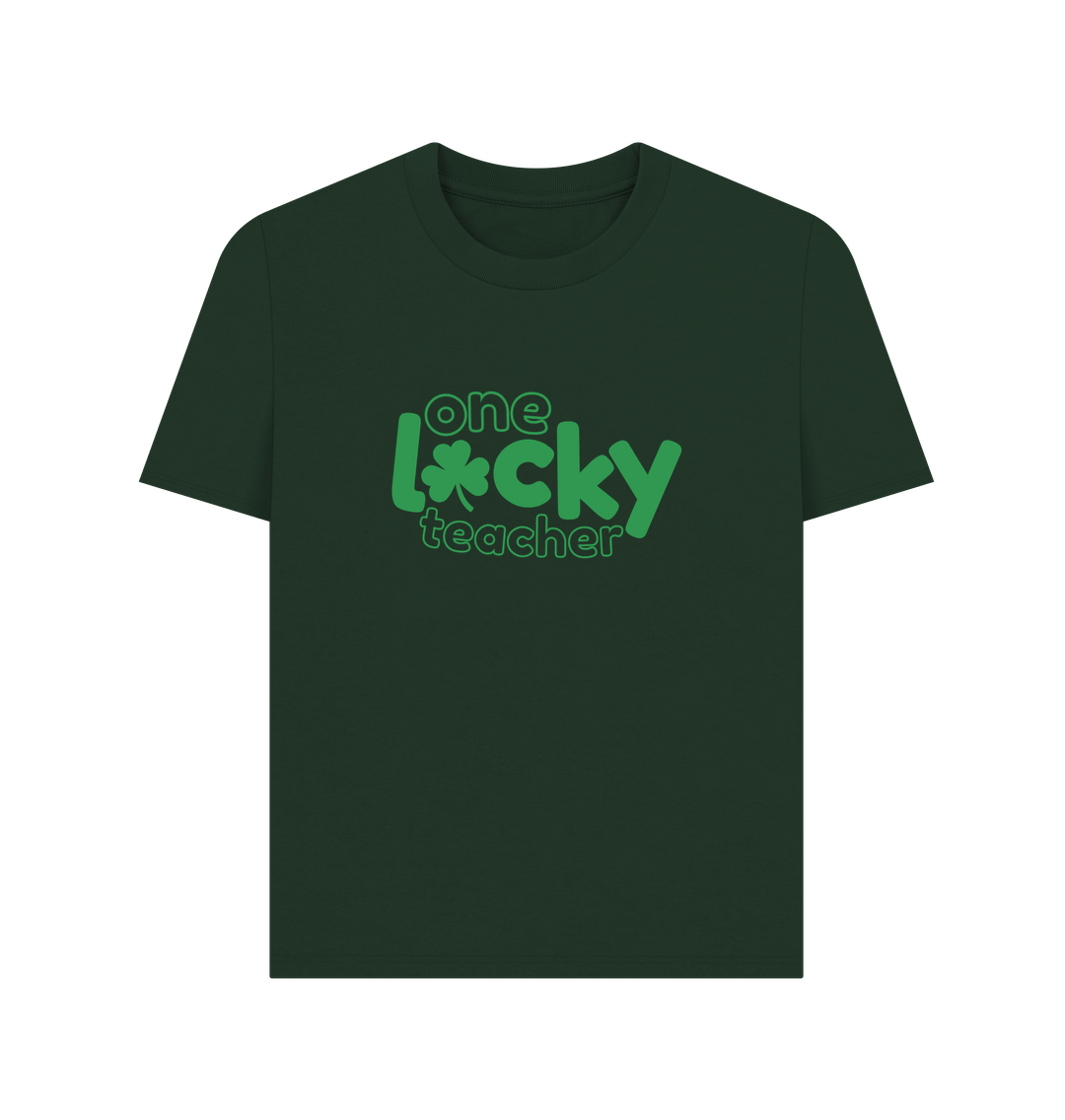 Evergreen St Paddy's Day Lucky Teacher Women's Tee