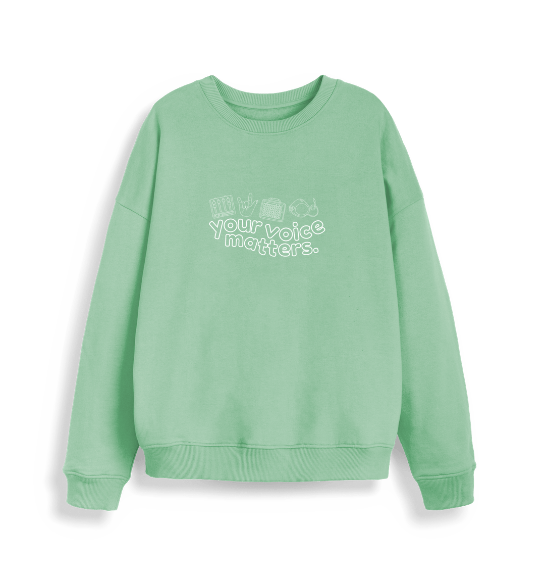 Misty Jade Your Voice Matters Women's Crewneck