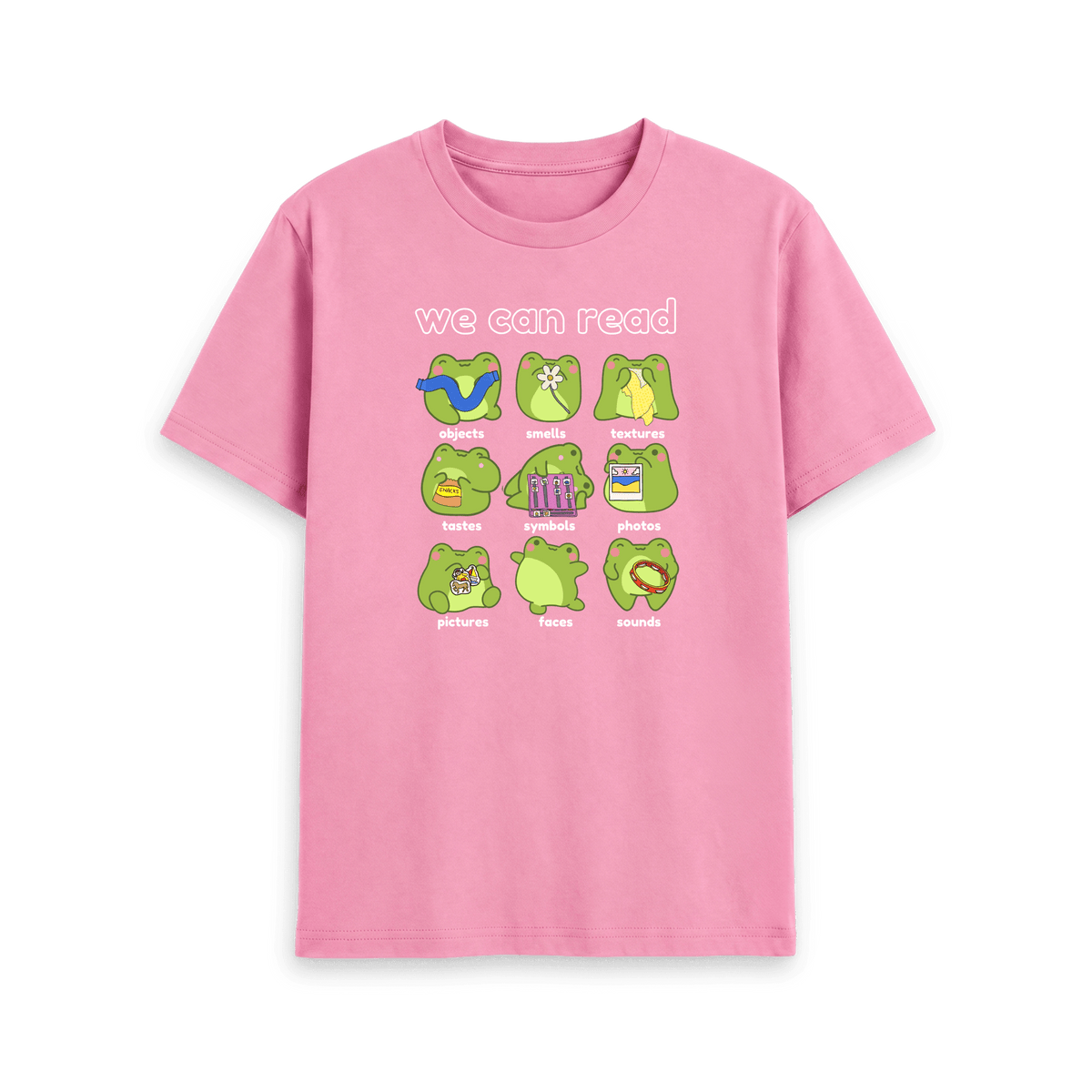 Rose Pink Printed T-shirt Front
