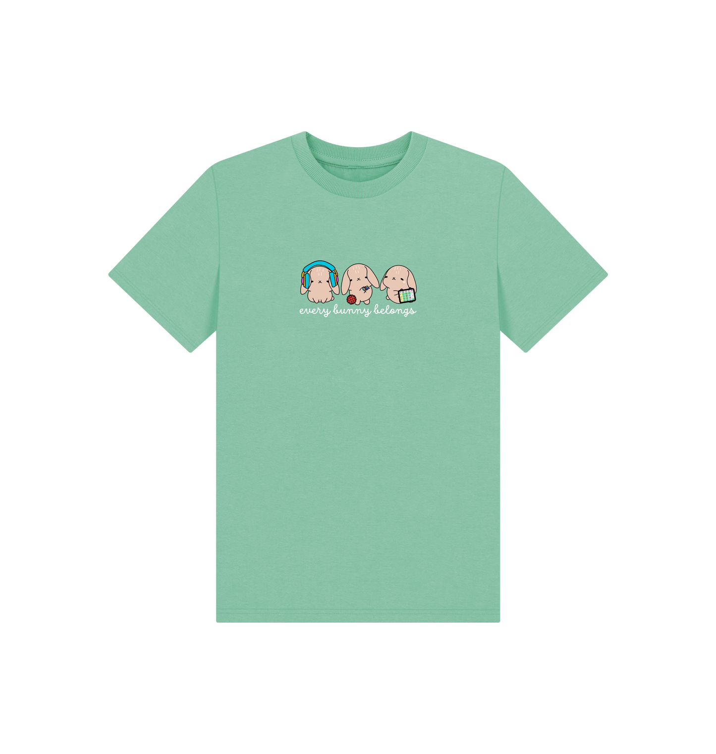 Peppermint Printed Kids T-Shirt Front