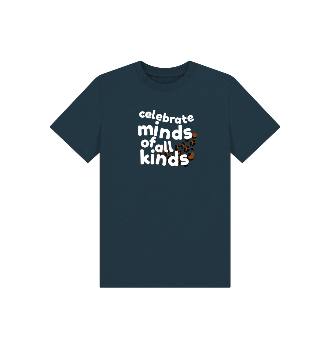 Denim Blue Celebrate Minds of all Kinds Kids Tee