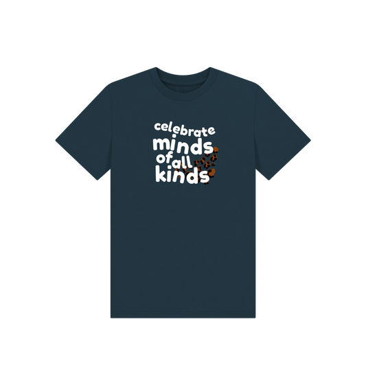 Denim Blue Printed Kids T-Shirt