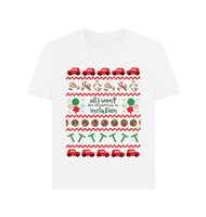 White Printed T-shirt Front