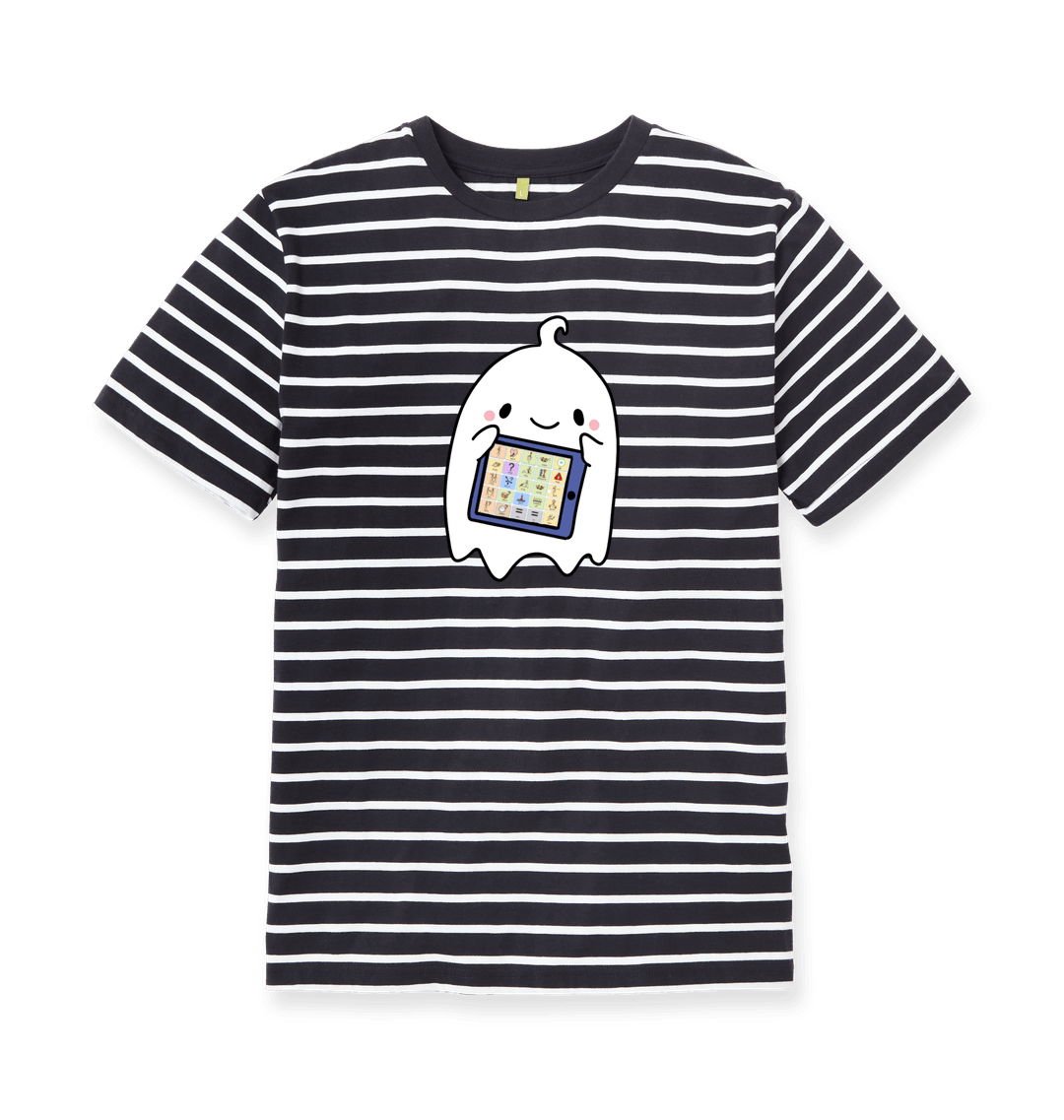 White Stripes Printed Premium T-Shirt Front