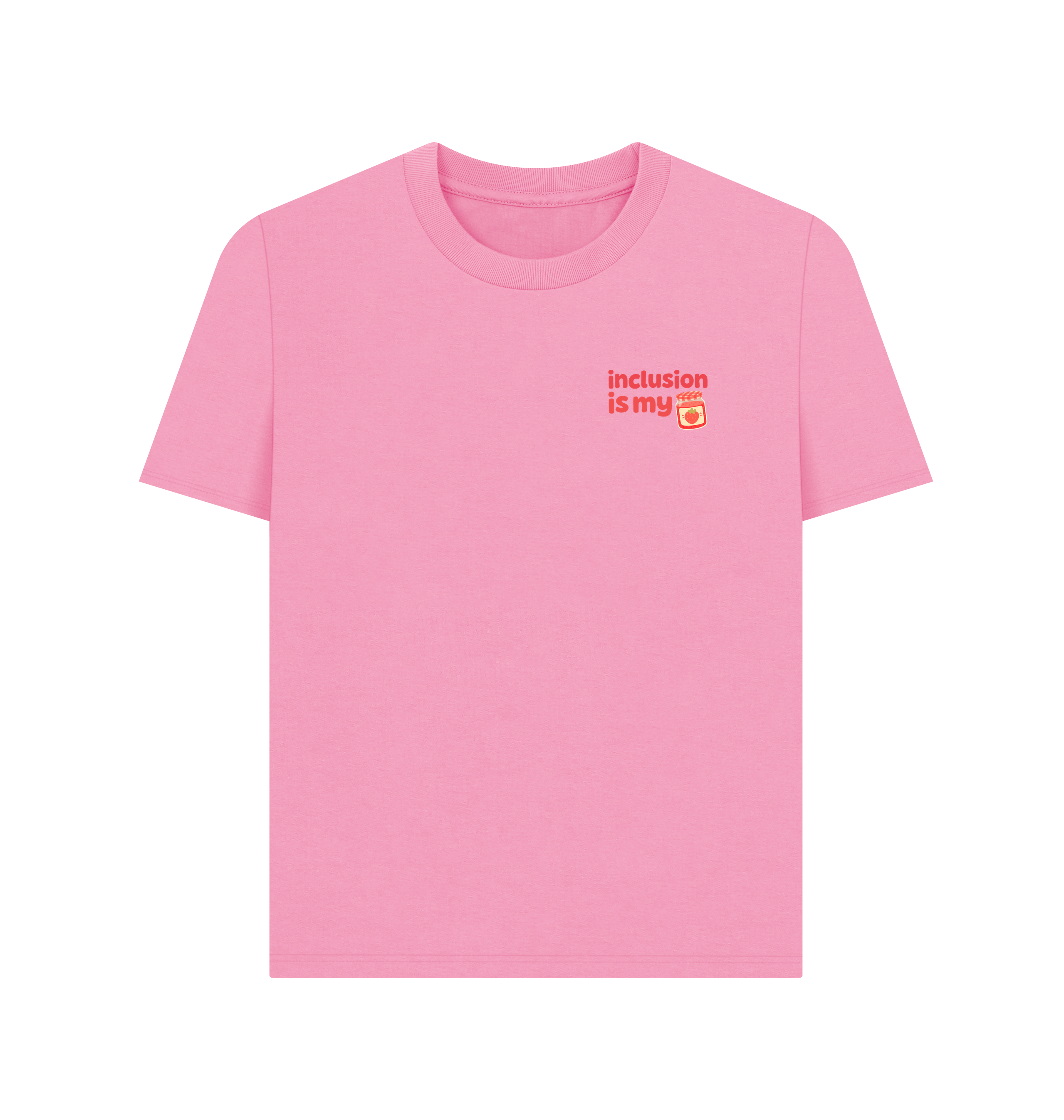 Rose Pink Printed T-shirt Front