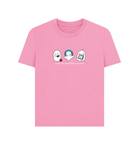 Rose Pink Printed T-shirt Front