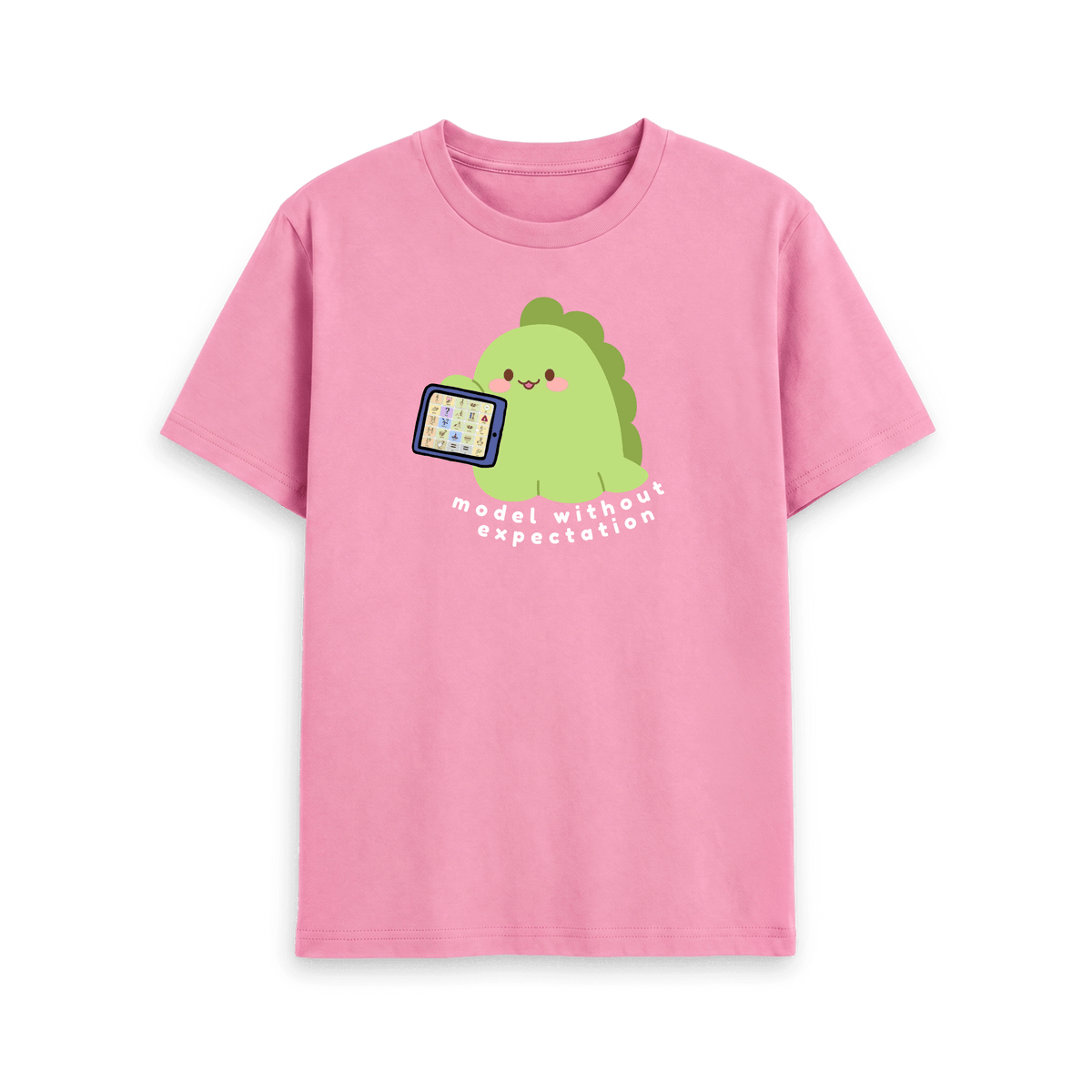 Rose Pink Printed T-shirt Front