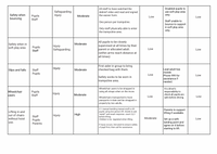 Plantilla de evaluación de riesgos