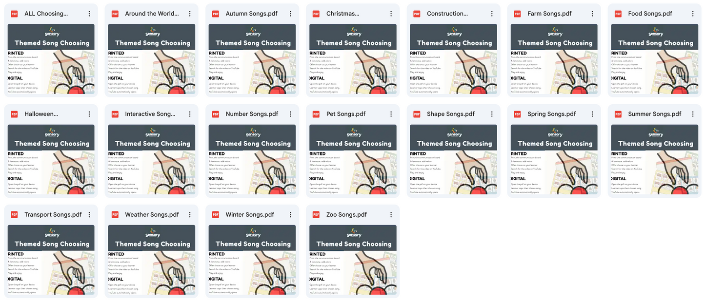 Interactive Song Choosing Boards