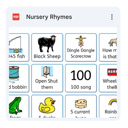 Nursery Rhyme Choosing