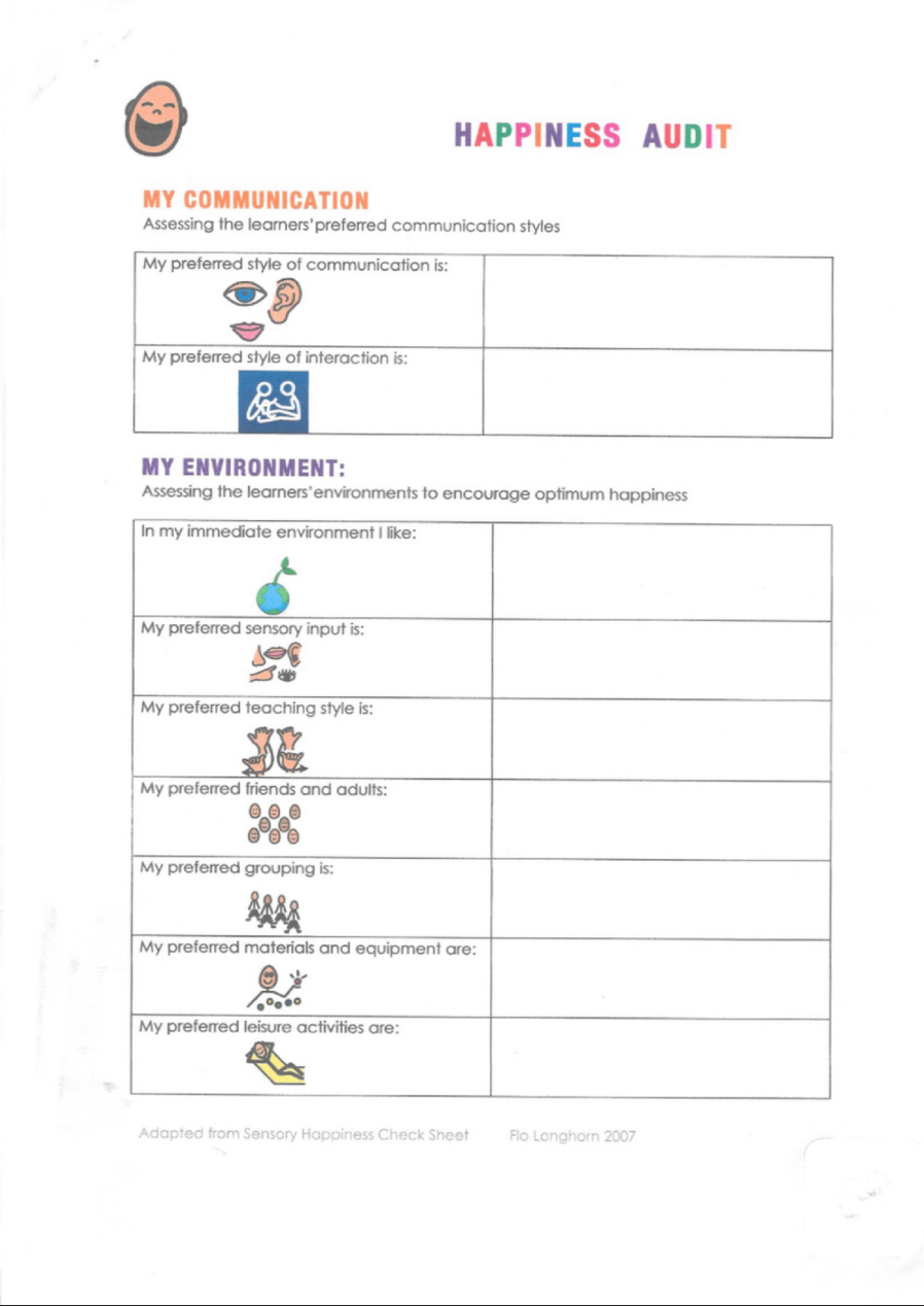 Happiness Audit