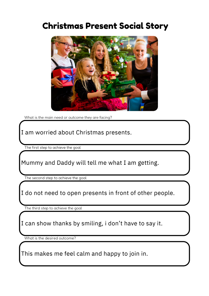 Editable Social Story Template