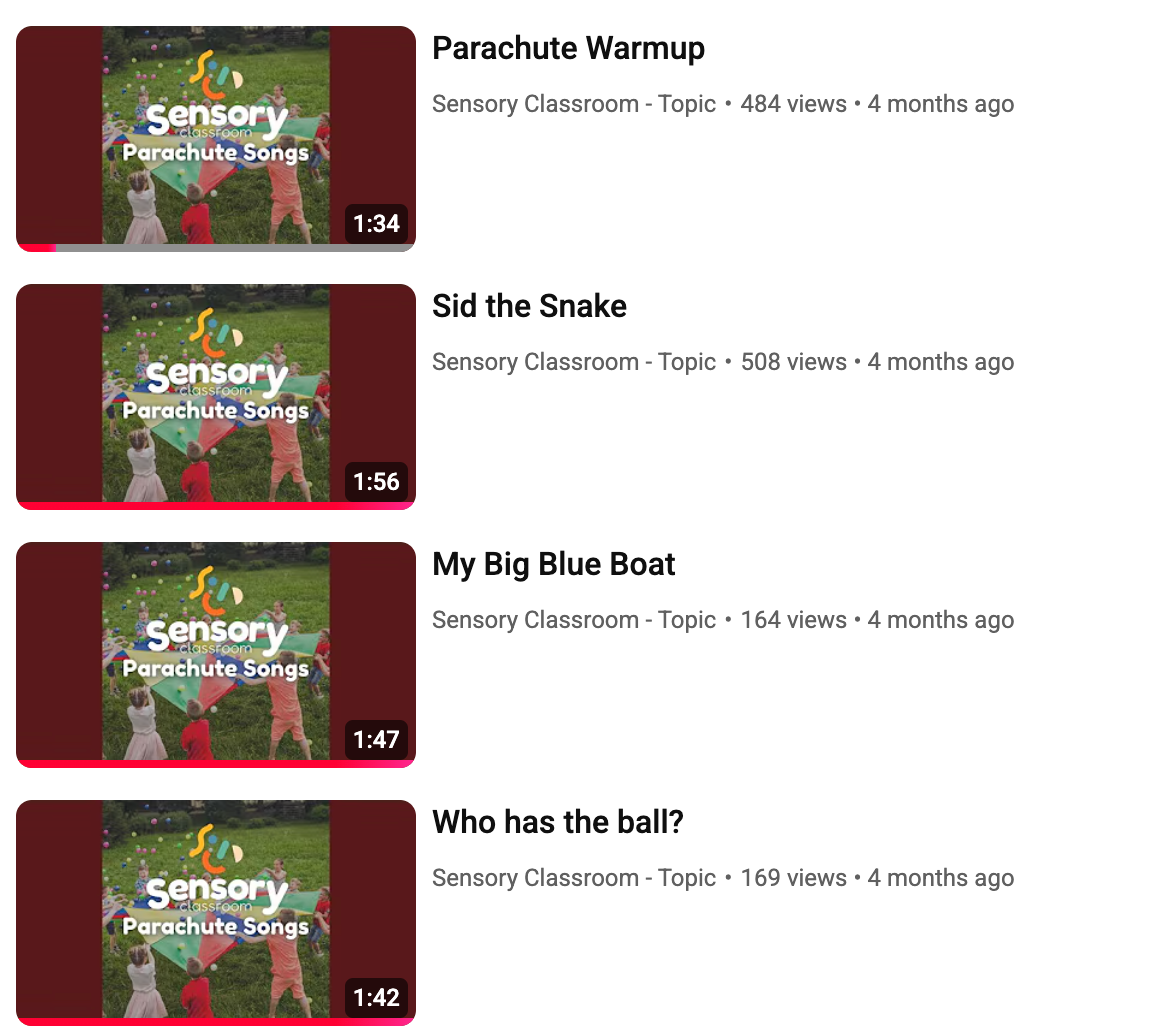 Parachute Songs