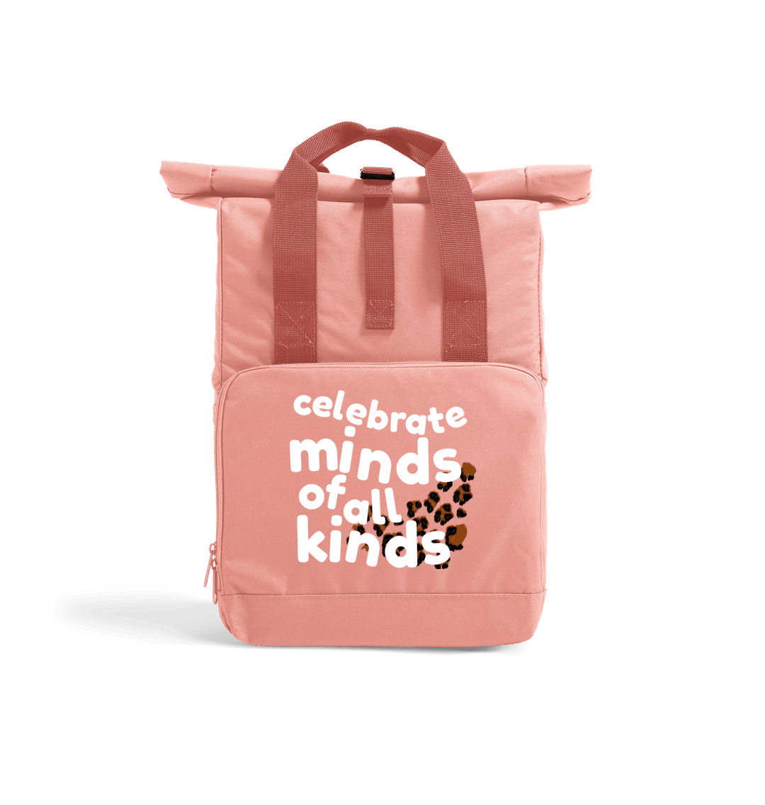 Blush Pink Celebrate Minds of all Kinds Rucksack