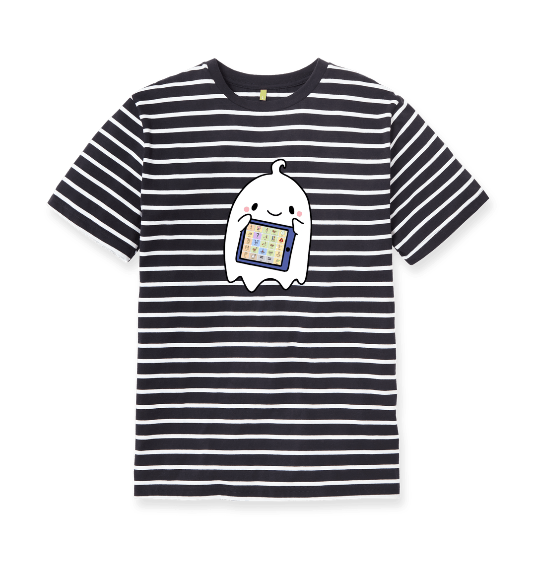White Stripes Printed Premium T-Shirt Front