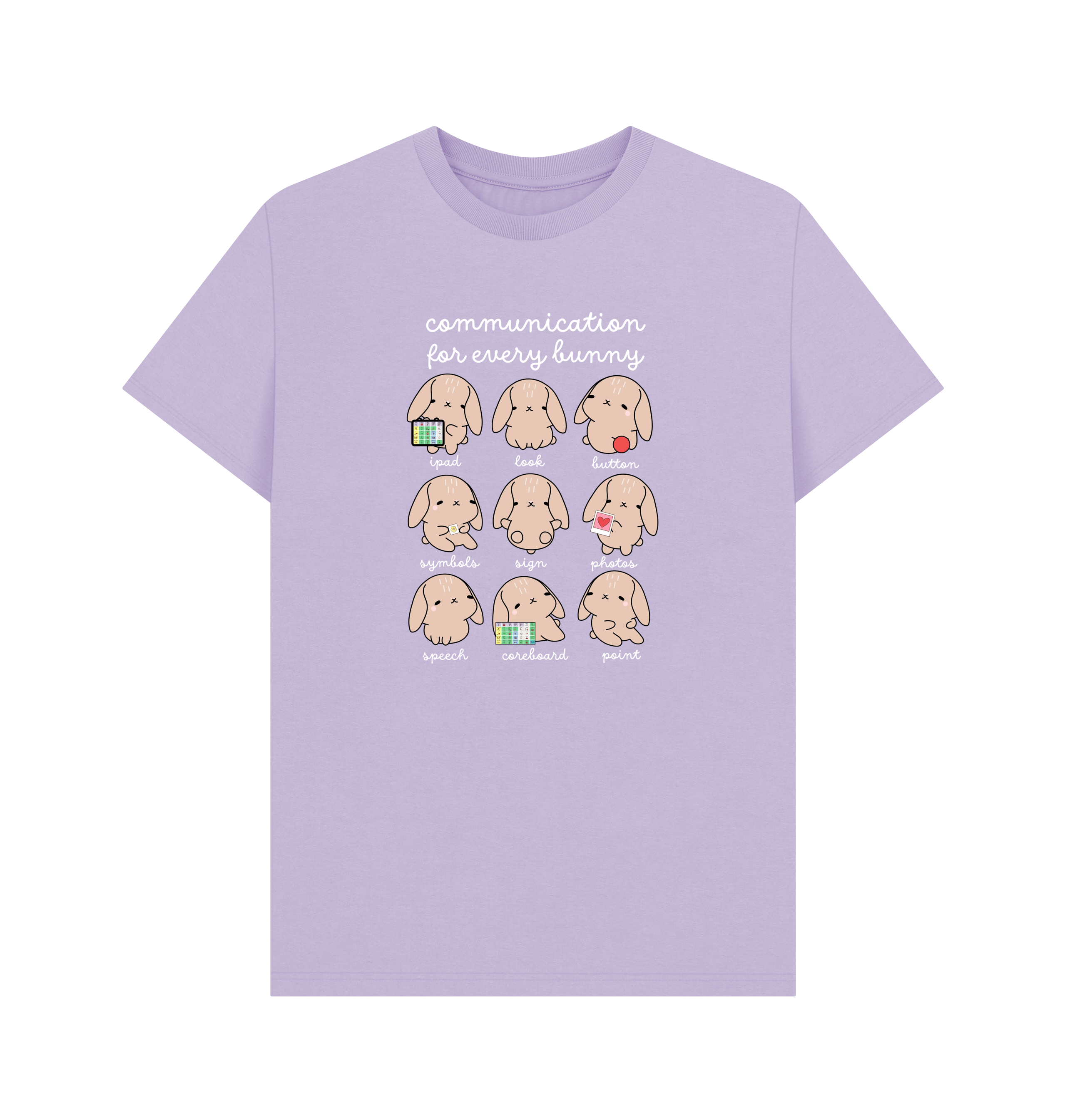 Lilac Printed T-shirt Front