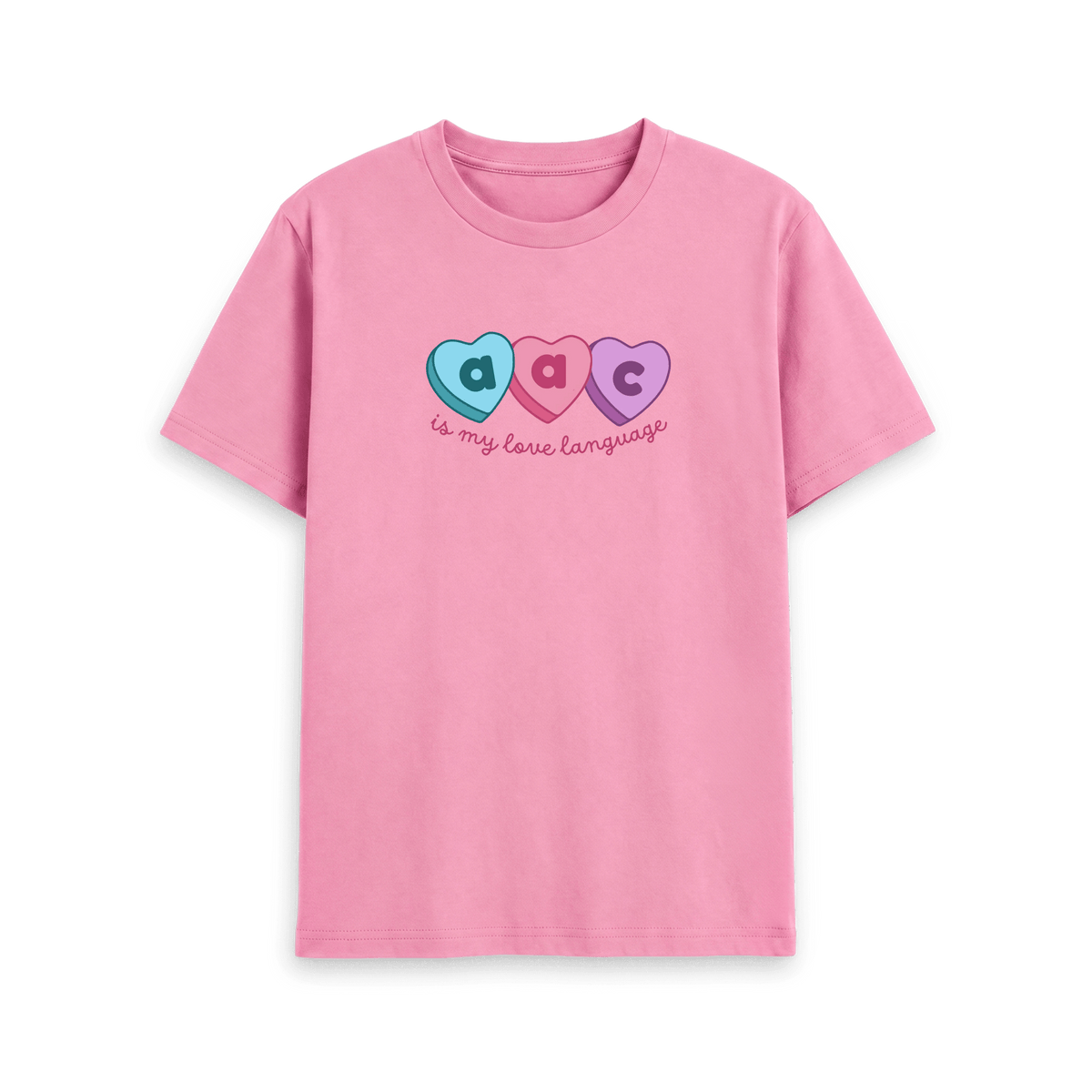 Rose Pink Printed T-shirt Front