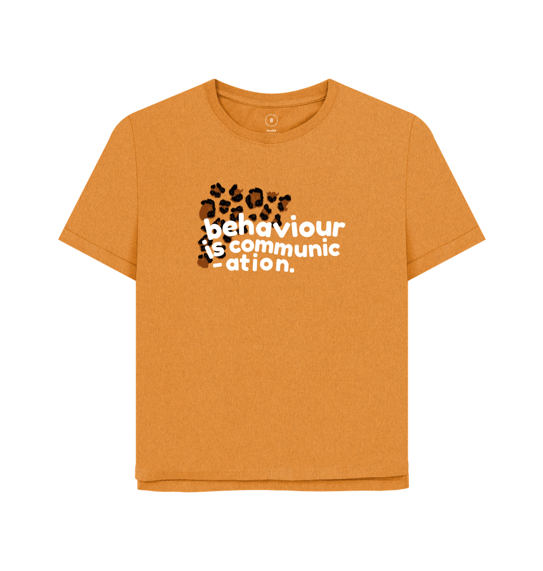 Amber Behaviour is Communication Women's Oversized Tee