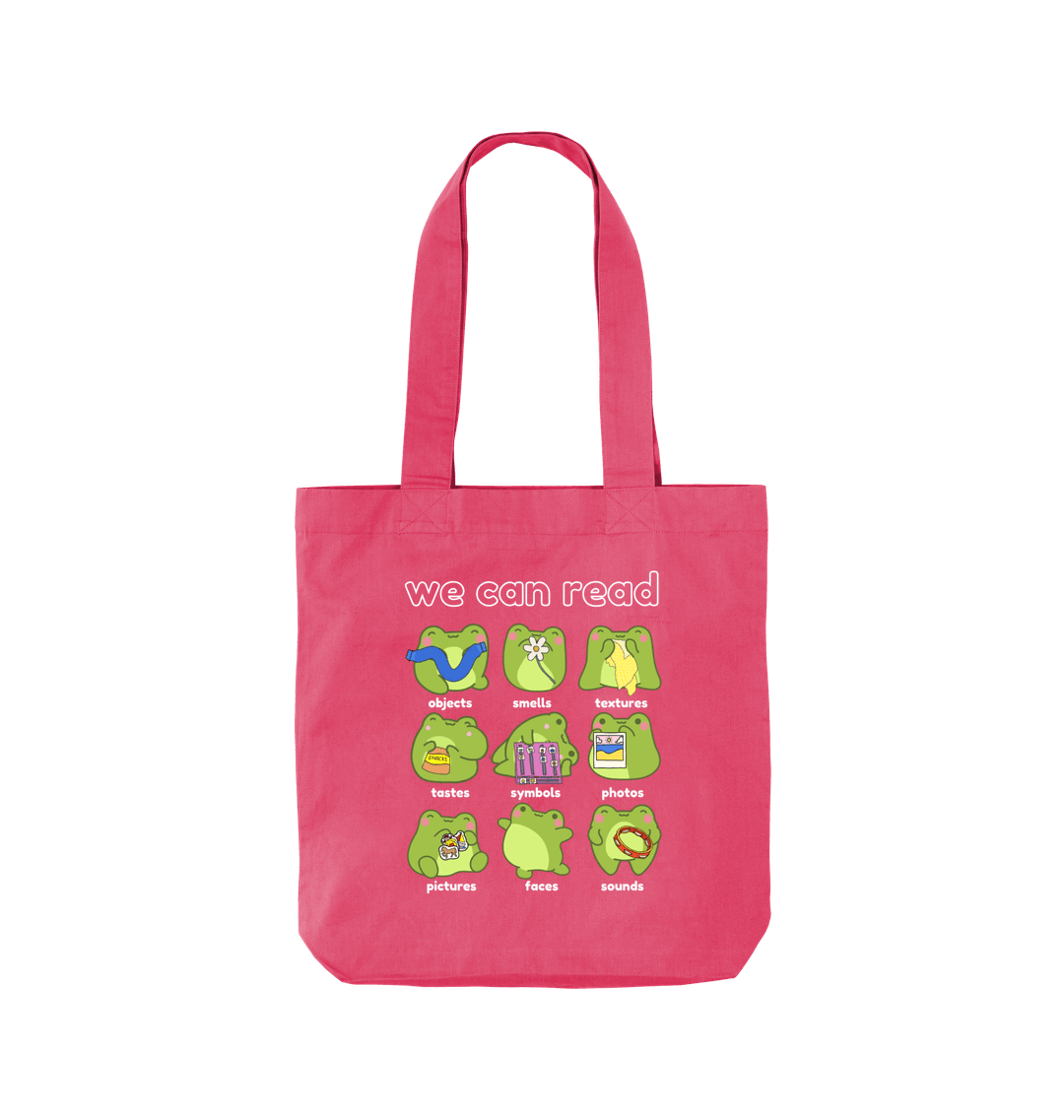 Raspberry Pink Printed Bag Front