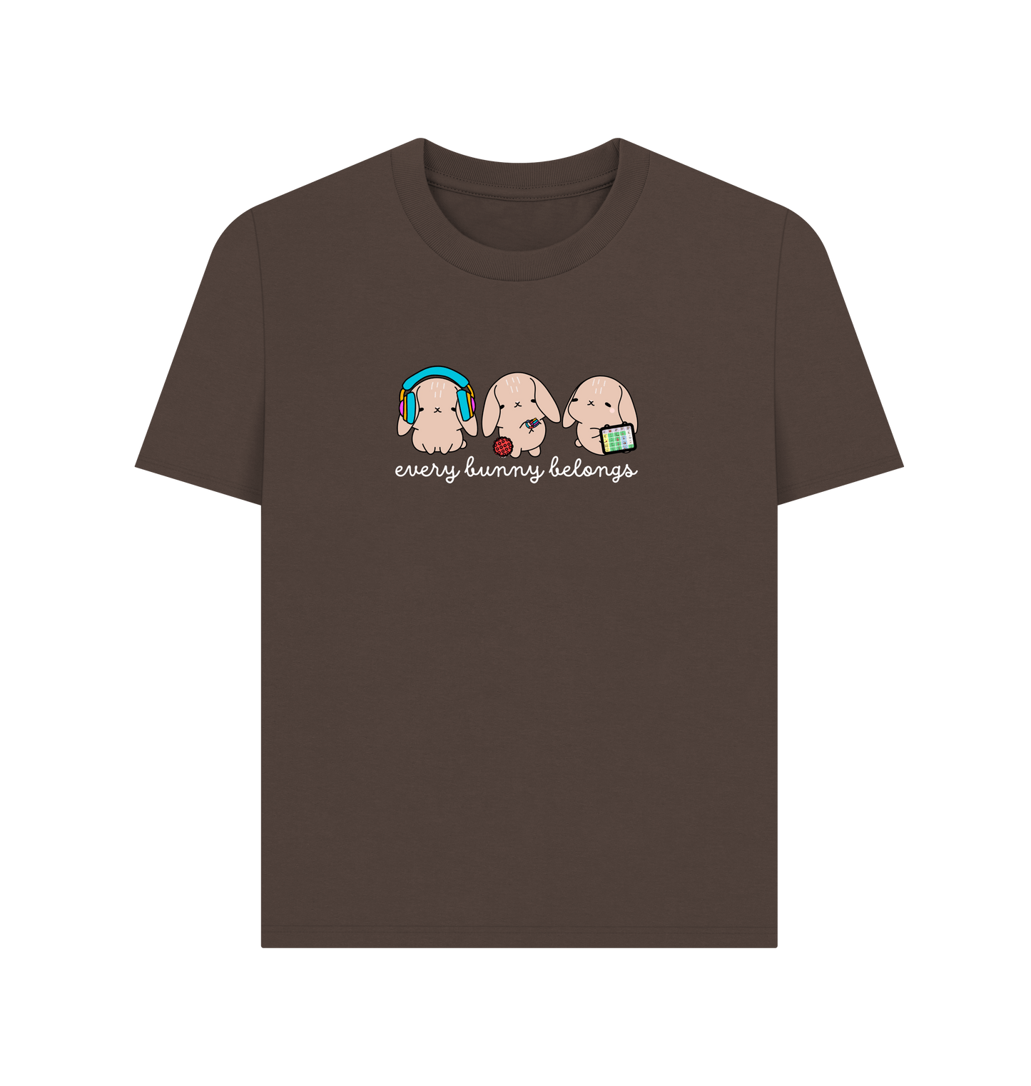 Chocolate Printed T-shirt Front