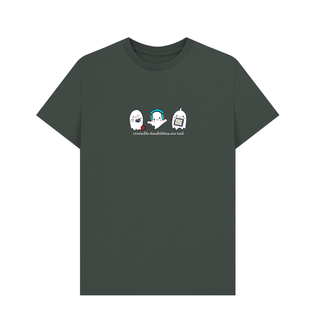 Dark Grey Printed T-shirt Front