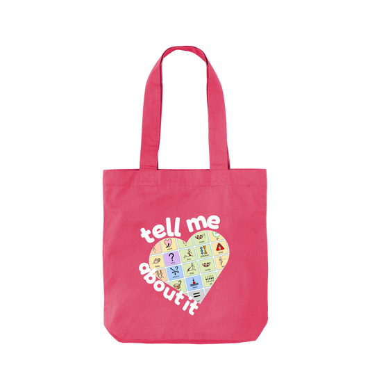 Raspberry Pink Printed Bag Front