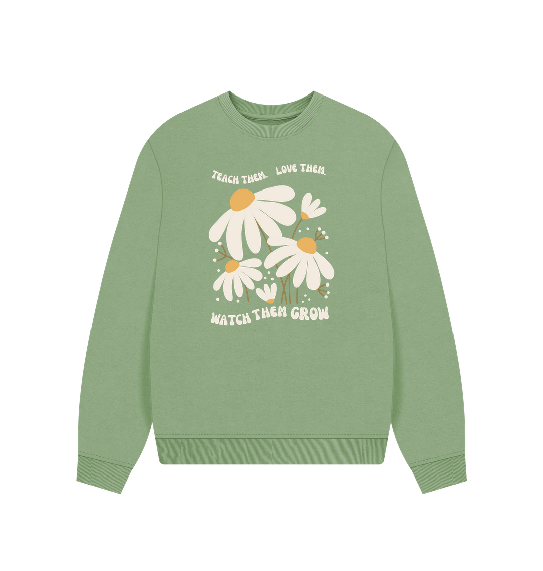 Sage Teach Them, Love Them Oversized Women's Sweater