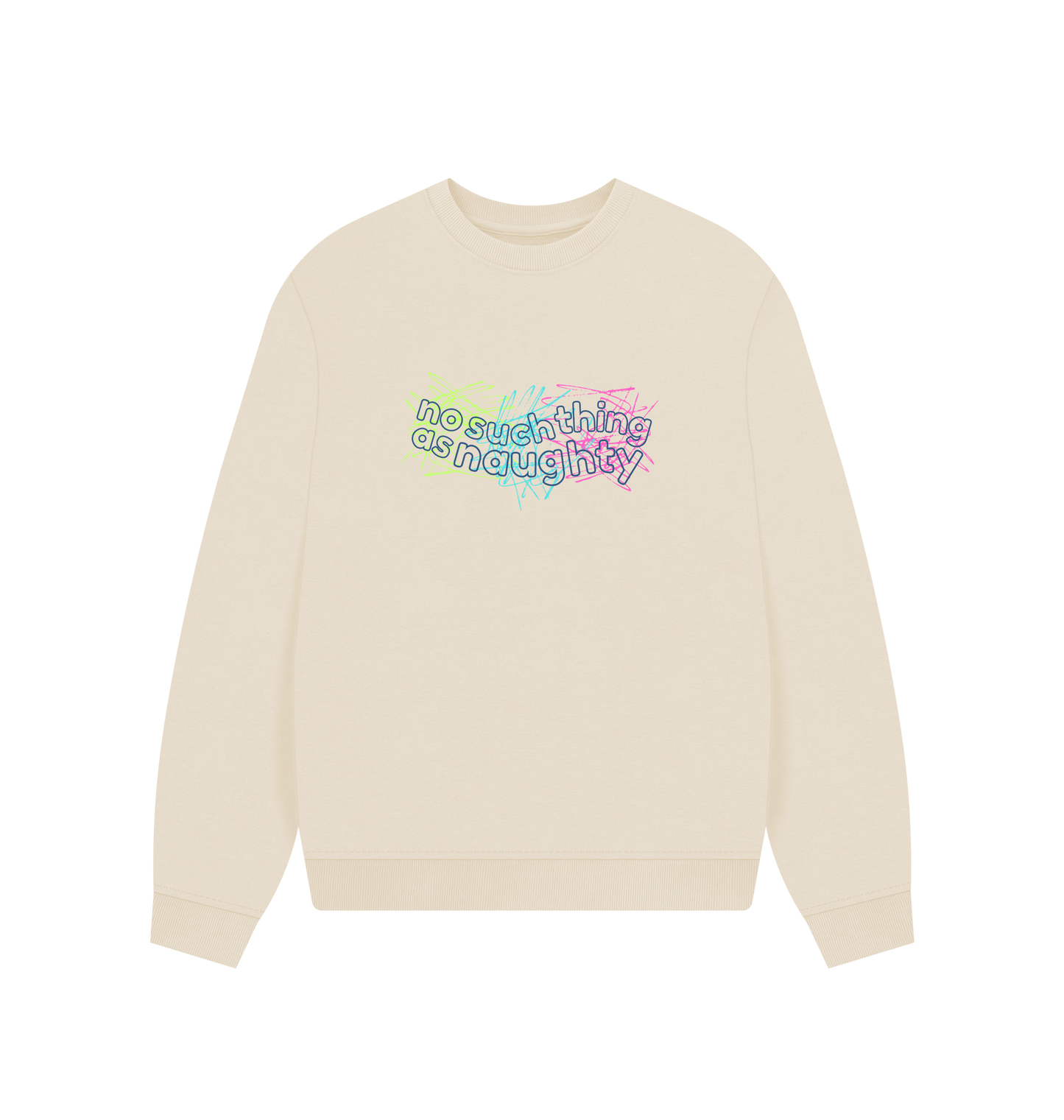 Oat Printed Sweater Front