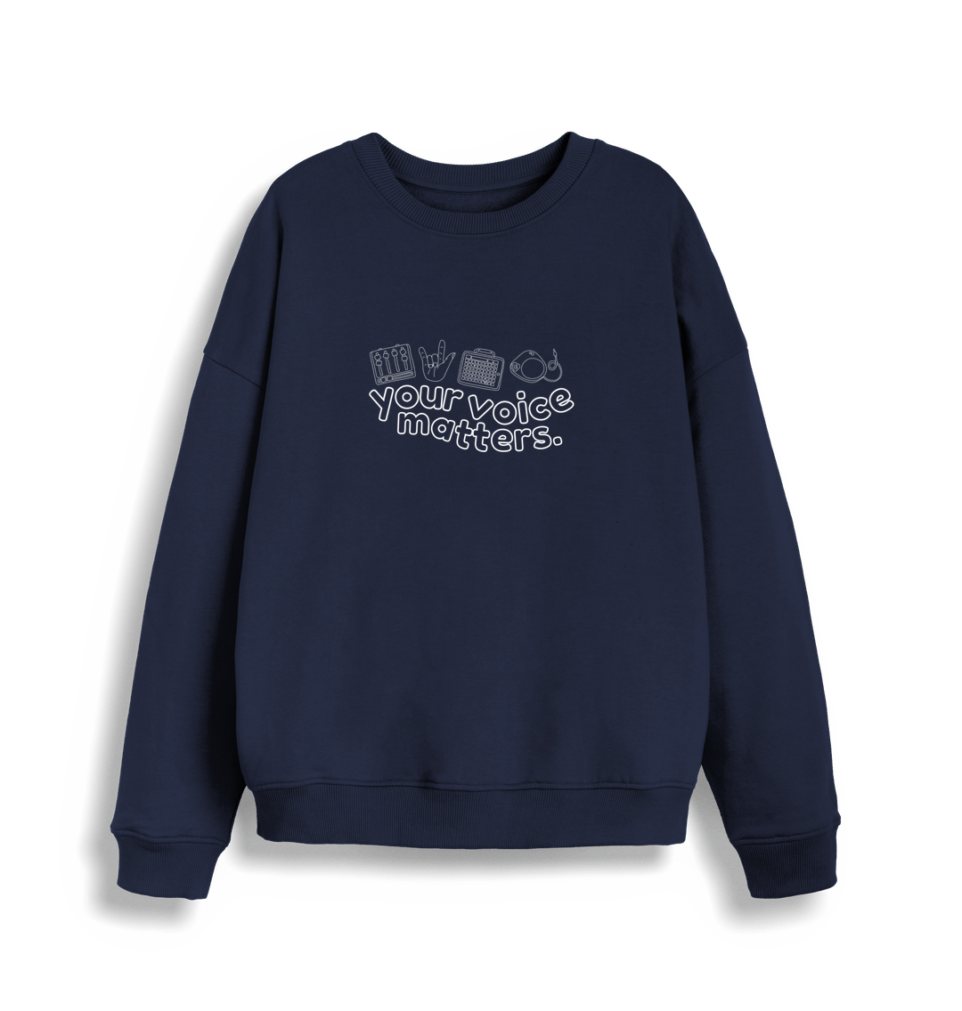 French Navy Your Voice Matters Women's Crewneck