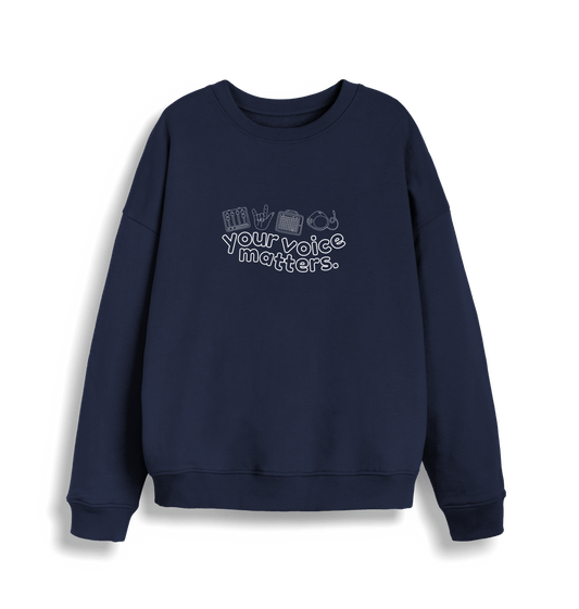 French Navy Your Voice Matters Women's Crewneck