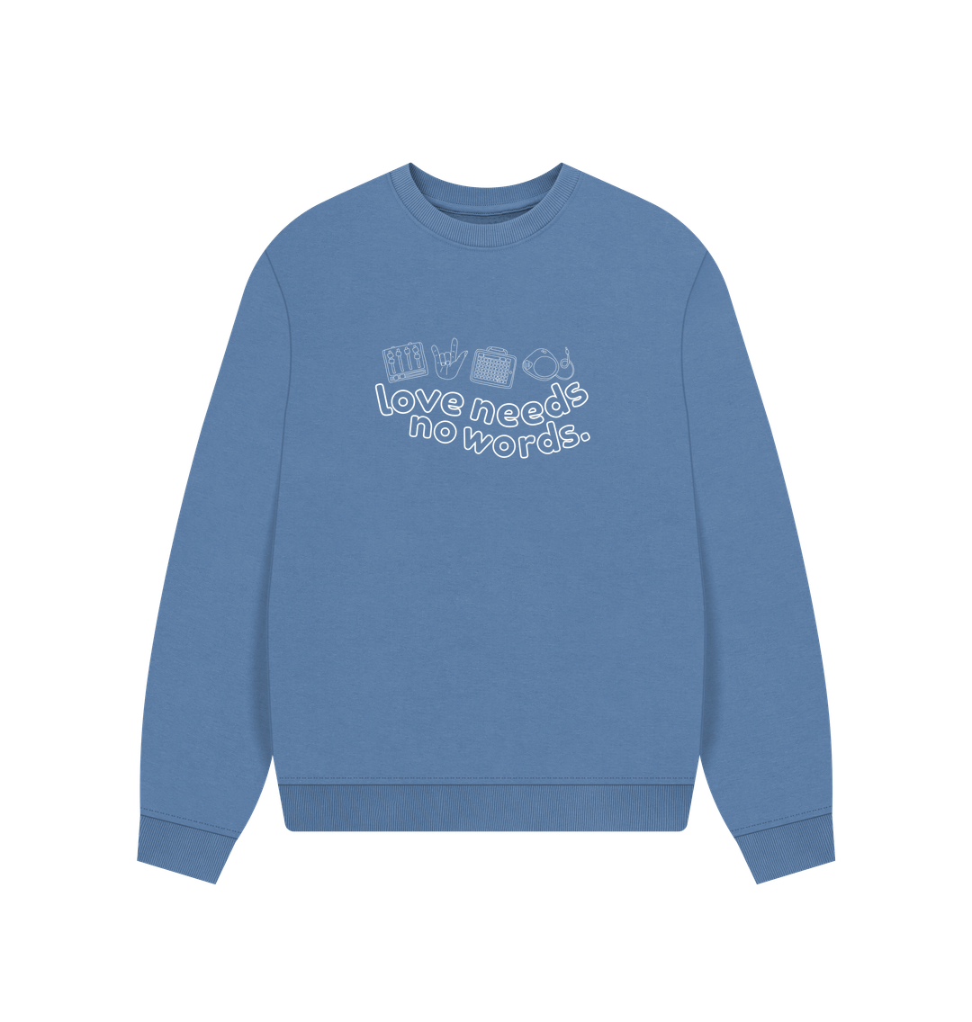 Solent Love Needs No Words Oversized Women's Sweater