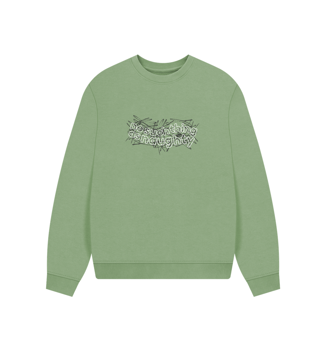 Sage No Such Thing As Naughty Women's OverSized Sweater