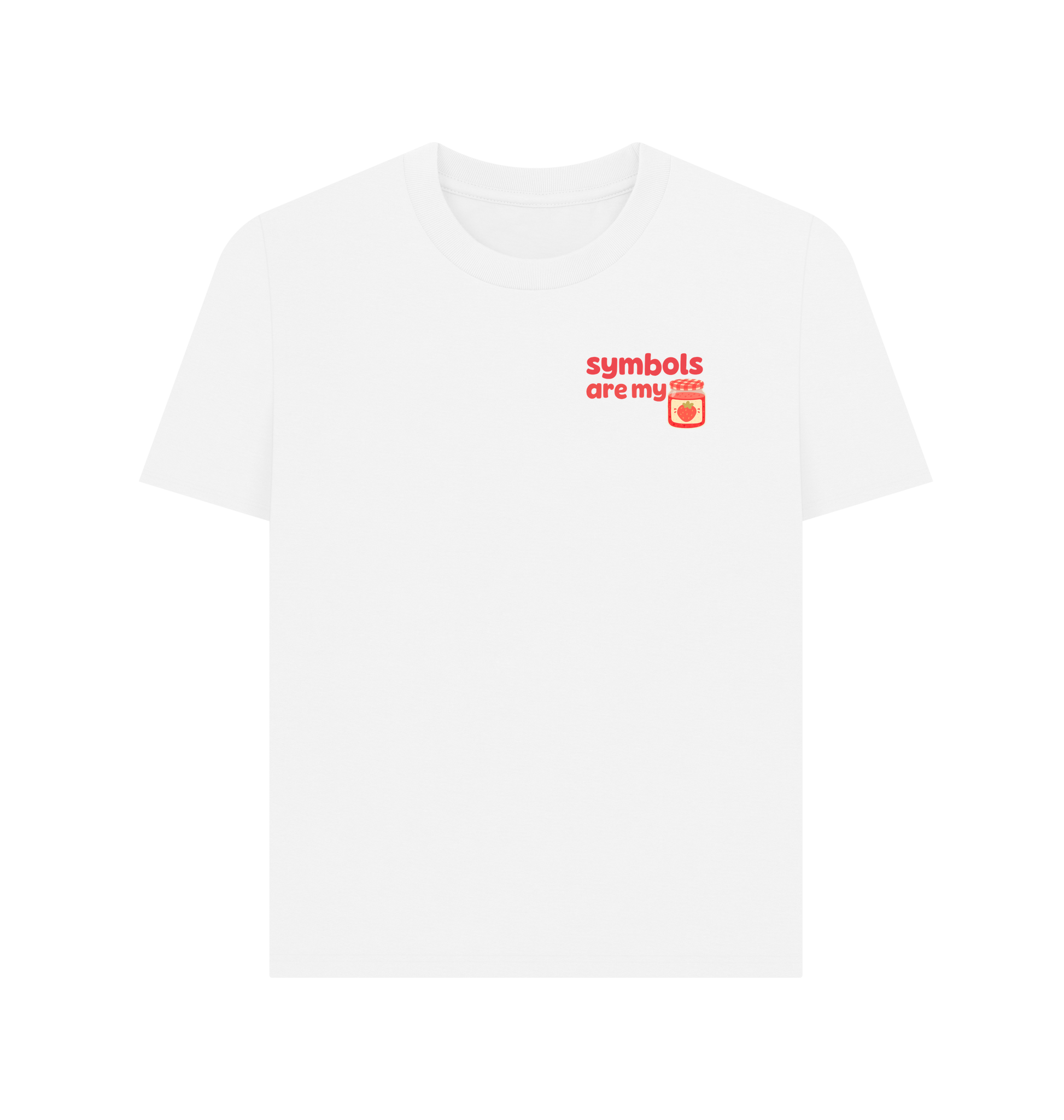 White Printed T-shirt Front