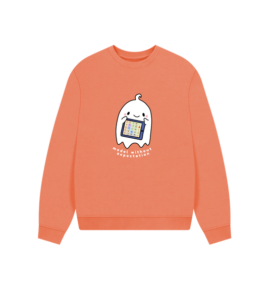 Apricot Printed Sweater Front