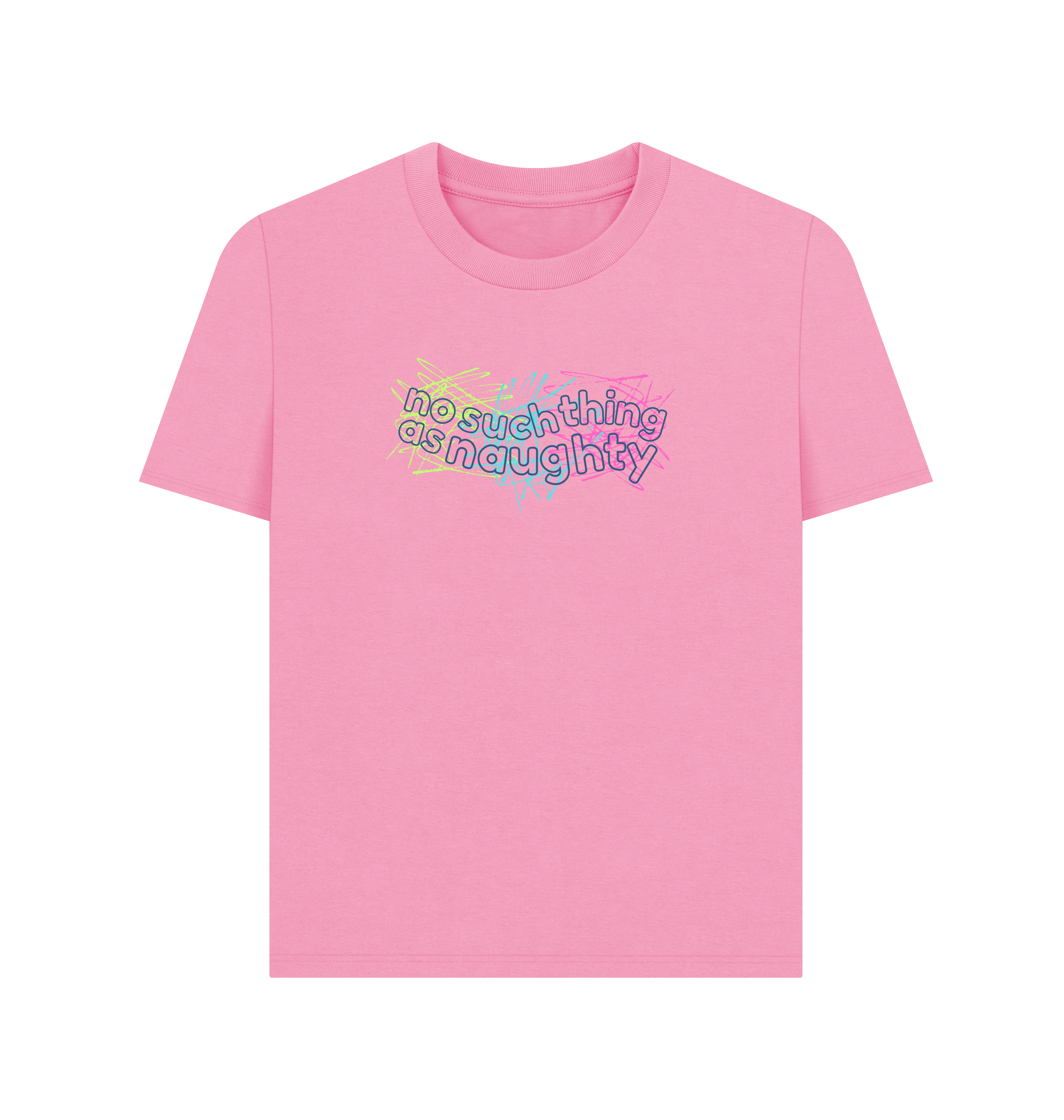 Rose Pink Printed T-shirt Front