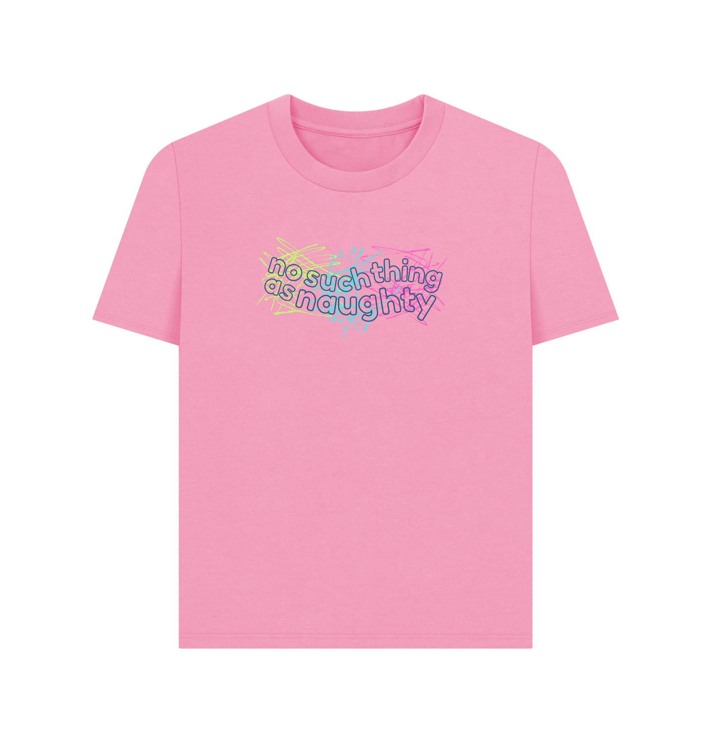 Rose Pink Printed T-shirt Front