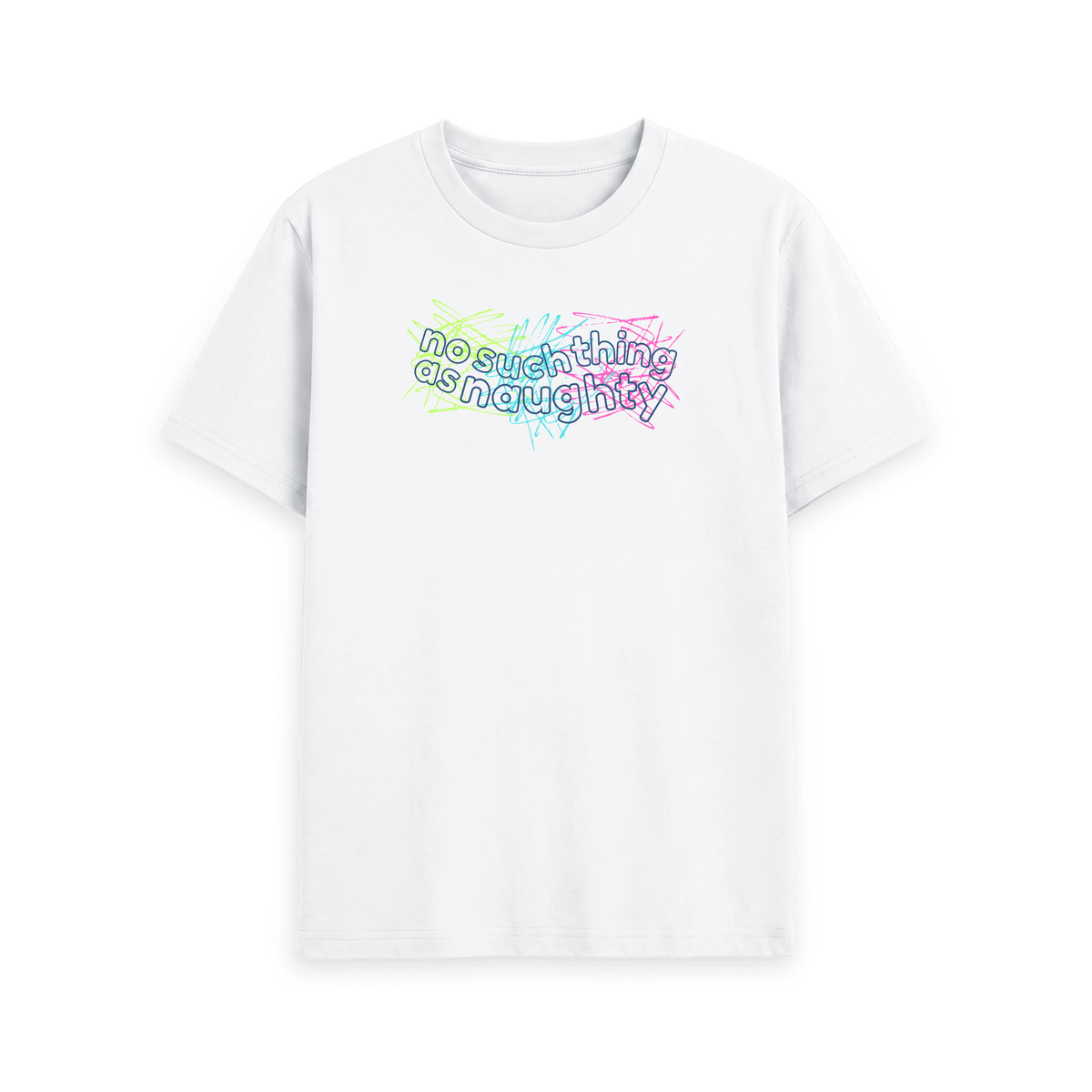 White Printed T-shirt Front