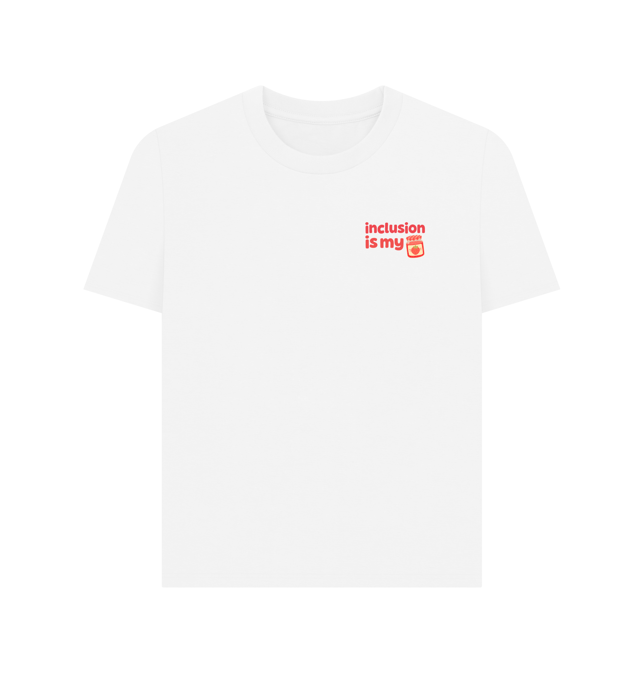 White Printed T-shirt Front