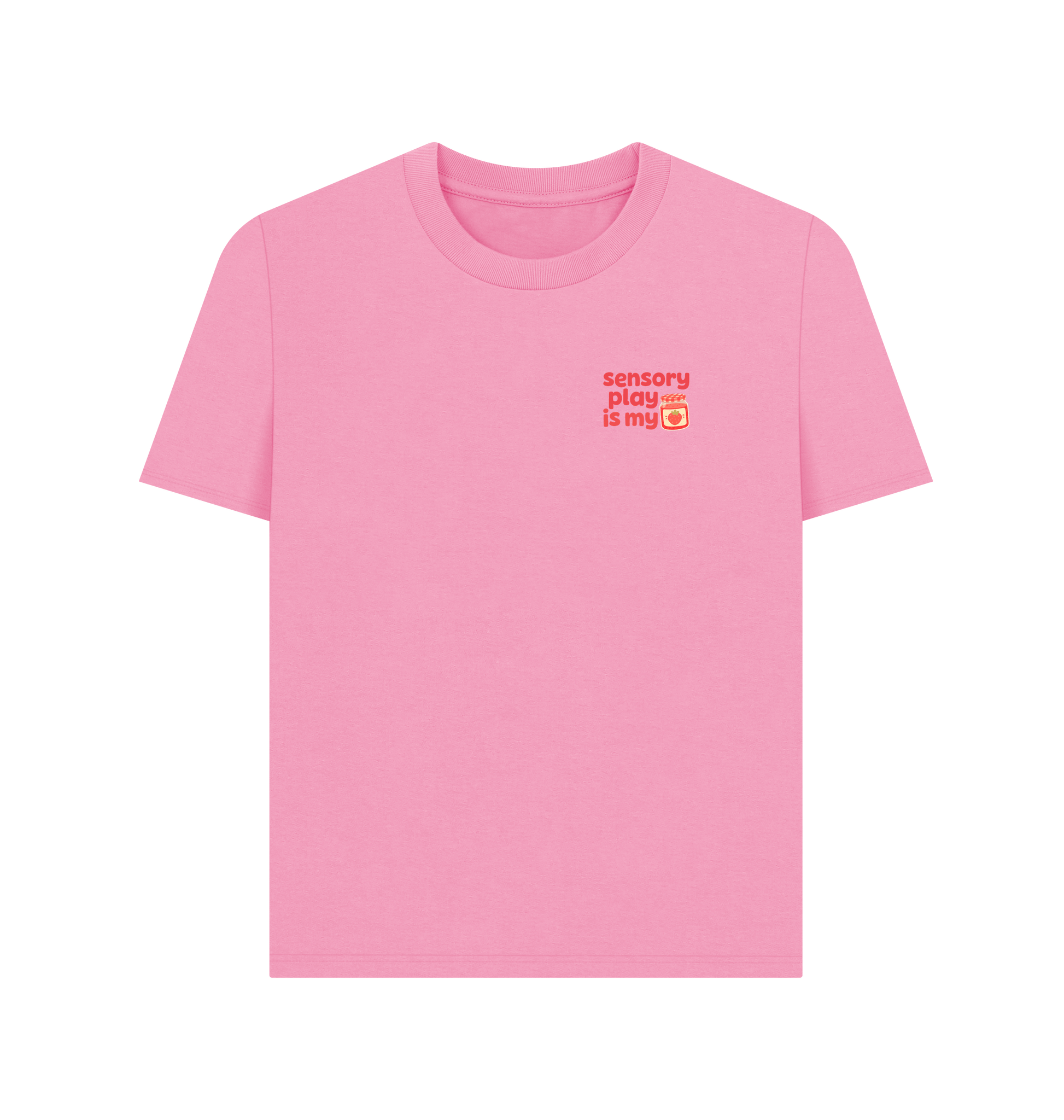 Rose Pink Printed T-shirt Front