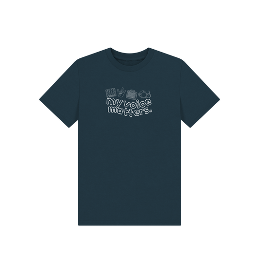 Denim Blue My Voice Matters Kid's Tee