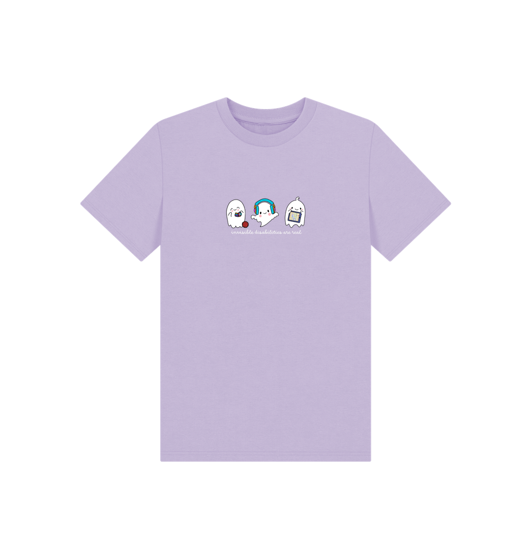 Soft Lilac Printed Kids T-Shirt Front