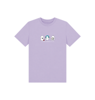Soft Lilac Printed Kids T-Shirt Front